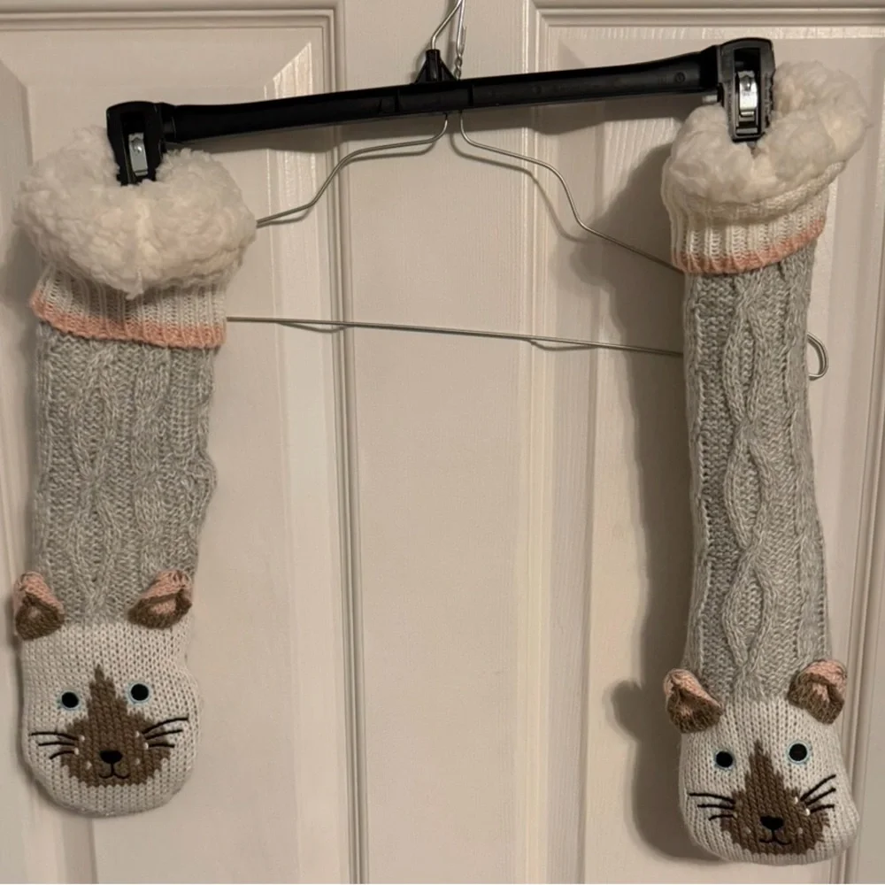 Cuddle Duds Sherpa Lined Critter Slipper Sock